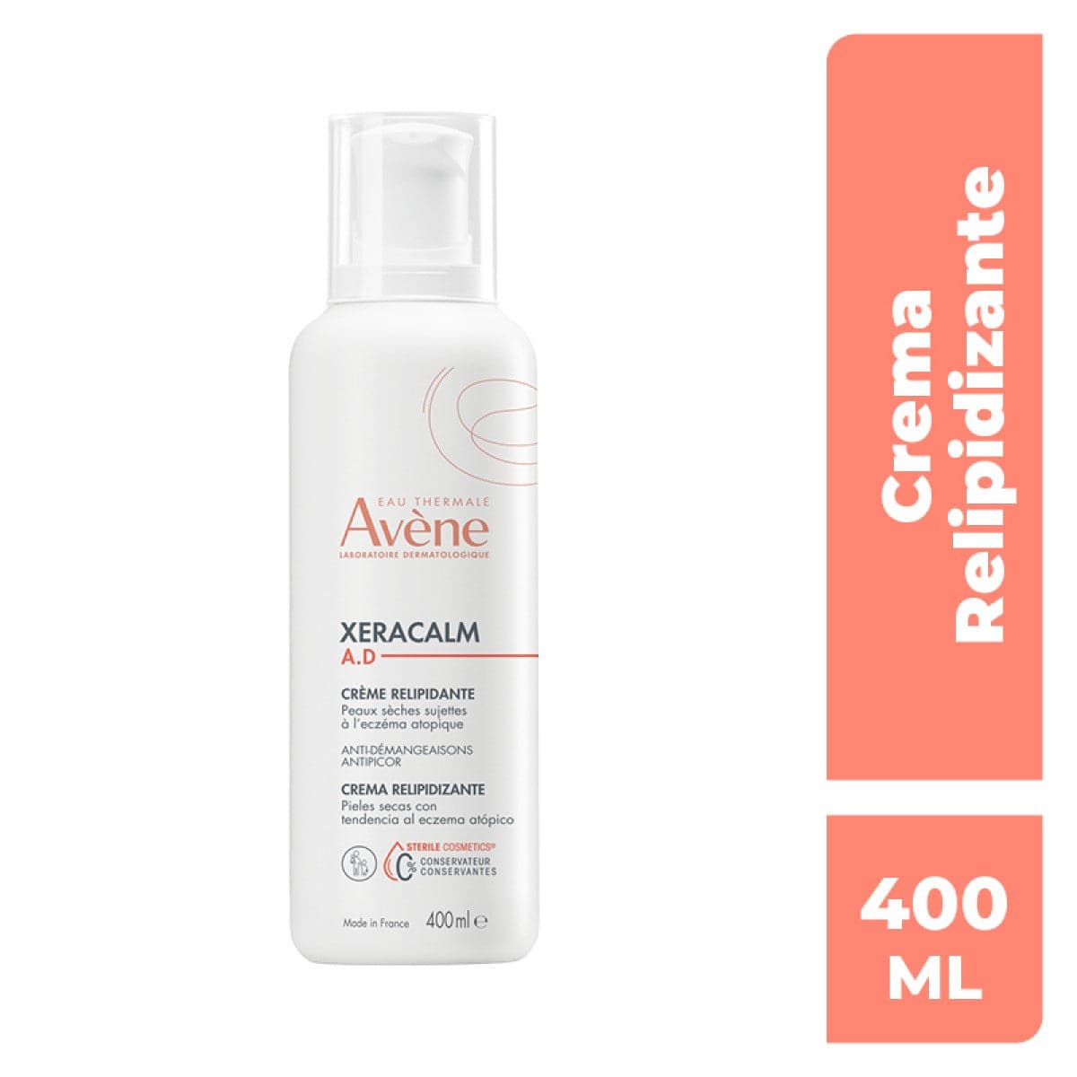 Xeracalm A.D Crema Relipidizante 400 ml - DermaOnline by Provederma