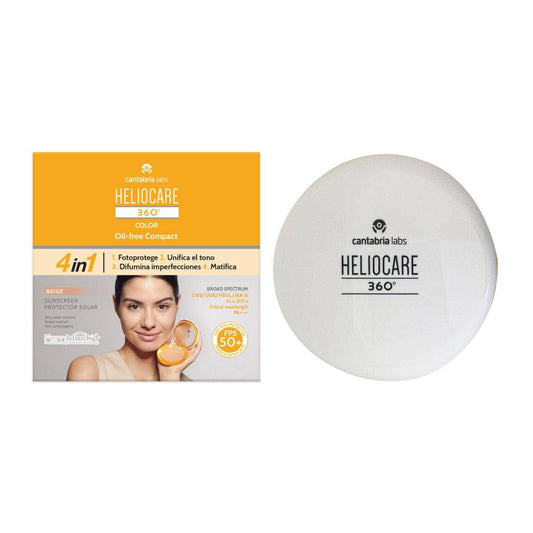 HELIOCARE 360 COLOR COMPACT OIL FREE BEIGE 10G - DermaOnline by Provederma