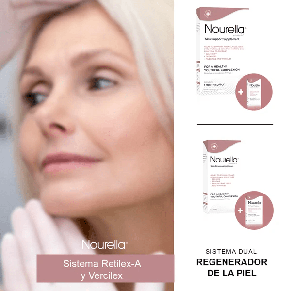 Nourella tratamiento dual 60 tabletas + crema 30 ml - DermaOnline by Provederma